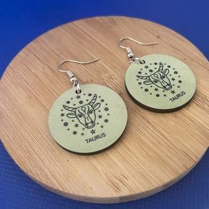 Taurus Zodiac Sign Earrings